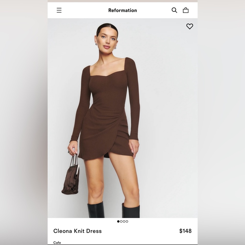 Reformation  Cleona Knit Dress Size Large